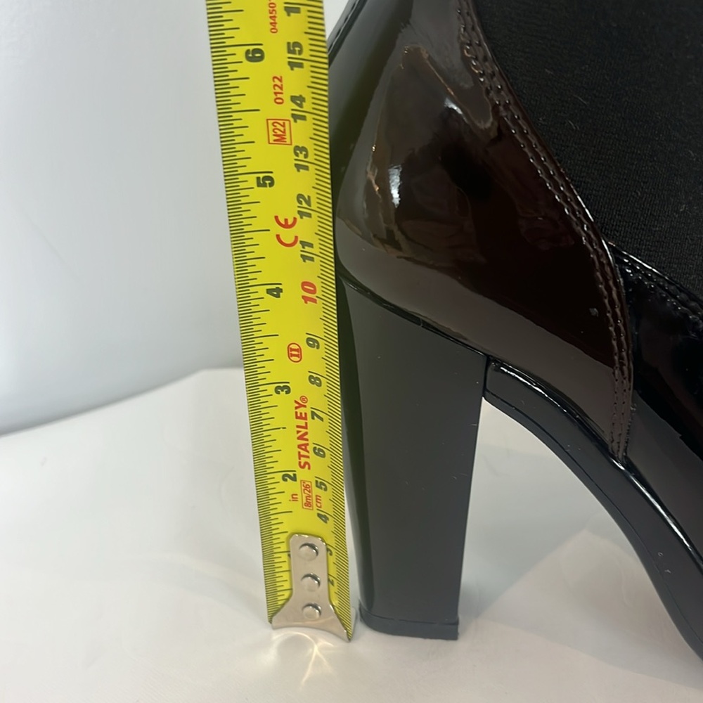 Hogan Patent Leather Heel Ankle Boots - Picture 14 of 17